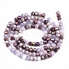 Opaque Glass Beads Strands X-GLAA-T006-12B-2