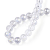 Electroplate Transparent Glass Beads Strands LS-GLAA-T032-T6mm-AB13-5