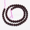 Natural Garnet Bead Strands G-P217-33-6mm-2