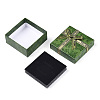 Flower Printed Cardboard Jewelry Boxes CBOX-T006-07C-4