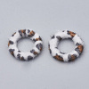 Faux Mink Fur Covered Linking Rings X-WOVE-N009-08J-1