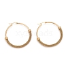 304 Stainless Steel Mesh Hoop Earrings EJEW-O096-09F-G-1