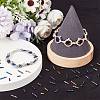 CREATCABIN 2000Pcs 4 Style Glass Twisted Bugle Beads SEED-CN0001-45-4