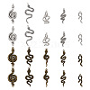 Beadthoven 40 Pcs 10 Styles Alloy Pendants FIND-BT0001-01-2