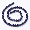 16 inch Grade A Round Dyed Natural Lapis Lazuli Beads Strand G-GSR4mmC123-4
