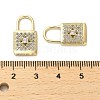 Brass Micro Pave Cubic Zirconia Pendants KK-K355-11G-3