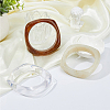 FIBLOOM 3Pcs 3 Style Imitation Marble Acrylic Bangles Set for Women BJEW-FI0001-11-7