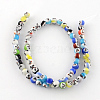 Round Handmade Lampwork Bead Strands LAMP-S169-01-1