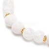 Synthetic Crackle Quartz & Natural Yellow Jade Beaded Stretch Bracelet BJEW-JB08527-03-6