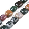 Natural Indian Agate Beads Strands G-M435-A02-01-1