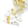 12Pcs 2 Color Brass Clip-on Earring Converters Findings KK-FS0001-31-3