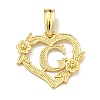 Heart Brass Pendants KK-I714-04G-G-1