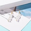 Natural Quartz Chip Beaded Dangle Earrings EJEW-JE04788-03-2