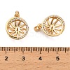 Brass Micro Pave Cubic Zirconia Round Peg Bails KK-NH0009-08G-3