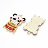 Alloy Enamel Pendants ENAM-T022-03C-2