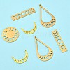 10Pcs 5 Style 201 Stainless Steel Pendants STAS-SZ0002-41-3