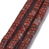 Natural Red Sesame Jasper/Kiwi Jasper Beads Strands G-Z006-C20-1