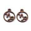 Walnut Wood Laser Cut Pendants WOOD-Q051-07E-1