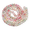 Baking Painted Crackle Glass Bead Strands DGLA-R053-05K-2