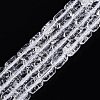 Transparent Crackle Glass Beads Strands GLAA-NH0001-04-A02-1