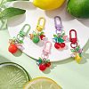 Fruit Resin & Acrylic Pendant Decorations HJEW-JM02987-2