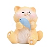 Resin Cat Shape Display Decoration DJEW-F027-04-1
