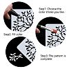 2Pcs 2 Styles Plastic Drawing Painting Stencils Templates DIY-GF0006-01A-4