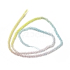 Transparent Gradient Color Glass Beads Strands GLAA-H021-01A-14-4