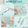 60Pcs Brass Wire Earring Findings FIND-SP0003-67A-LG-5