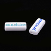 Opaque White Acrylic Beads MACR-Q242-003-4