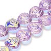Electroplate Baking Paint Glass Beads Strands EGLA-K061-13A-AB07-1