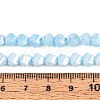 Anti-Tarnish Electroplate Glass Beads Strands GLAA-T025-6mm-14C-2