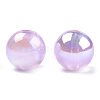 ABS Plastic Imitation Pearl Beads PACR-N013-01B-06-3