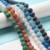 Natural & Dyed Crackle Agate Bead Strands G-T056-10mm-M-2