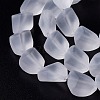 Transparent Frosted Glass Beads Strands FGLA-S001-02F-3