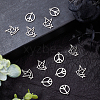 28Pcs 2Style 201 Stainless Steel Pendants STAS-UN0035-30-4