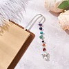 Angel Themed Alloy Hook Bookmark AJEW-JK00360-2