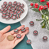 40Pcs Resin Rhinestone Round Beads RESI-SC0003-54-3