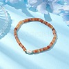 Natural Red Aventurine and Pearl Beads Btacelets BJEW-JB10681-04-2