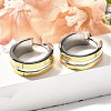 304 Stainless Steel Hoop Earrings for Women EJEW-C096-50GP-4