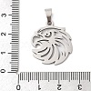 201 Stainless Steel Pendants STAS-Q341-28P-3