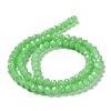 Baking Painted Imitation Jade Glass Bead Strands DGLA-A034-J8MM-A9-4