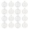 Unicraftale 201 Stainless Steel Laser Cut Pendants STAS-UN0034-60-1