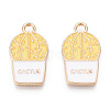 Alloy Enamel Pendants ENAM-N048-006A-2