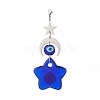 Handmade Evil Eye Lampwork Pendants Decorations HJEW-JM01008-05-2