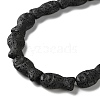 Fish Dyed Natural Lava Rock Beads Strands G-O126-01A-07-3