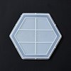 DIY Hexagon Tray Display Decoration Silicone Molds X-DIY-G067-05C-4