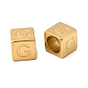 304 Stainless Steel European Beads STAS-D382-02G-G-1