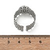 304 Stainless Steel Cuff Ring Components SA-CBA37BC-16B-P-3
