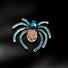 Spider Rhinestone Brooch Pin PW-WG044BC-03-1